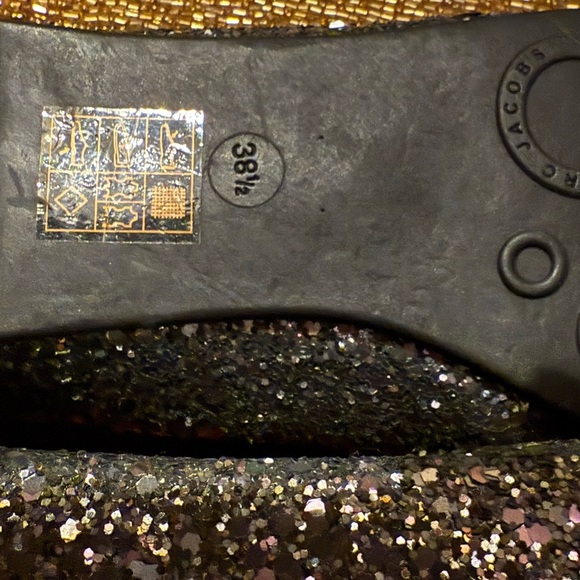 Marc by Marc Jacobs Black Glitter Flats - Picture 9 of 10